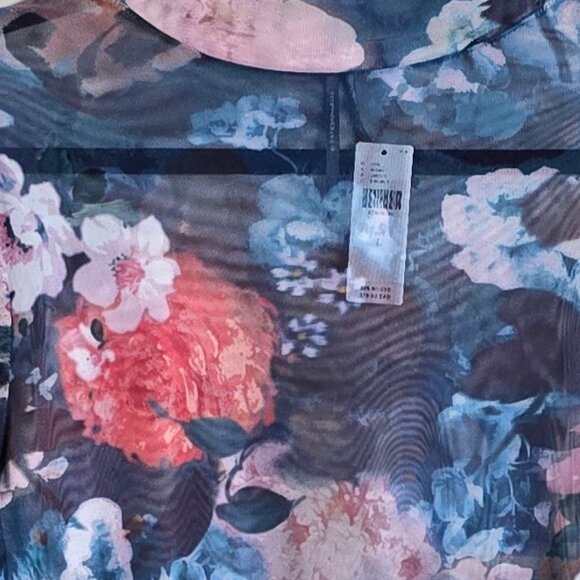 Anthropologie Mesh Top, Rare! NWT, Half-Sleeve, Mock Neck, Large - Picture 4 of 4